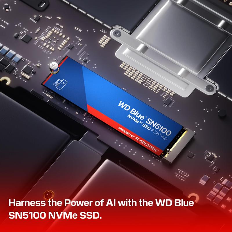 SSD Sandisk WD Blue SN5100 2TB NVMe PCIe Gen4 - HD SSD - Magazine
